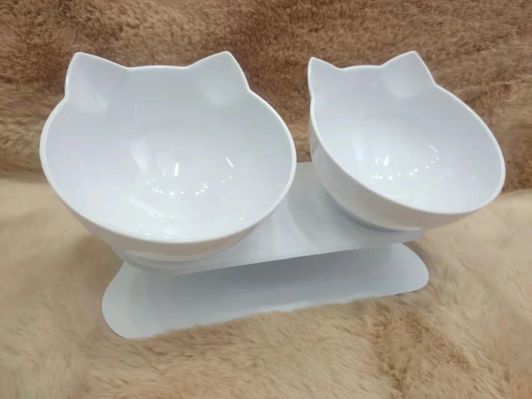 Non-Slip Double Cat Bowls Pet Bowls, Feeders & Waterers Best Pet 