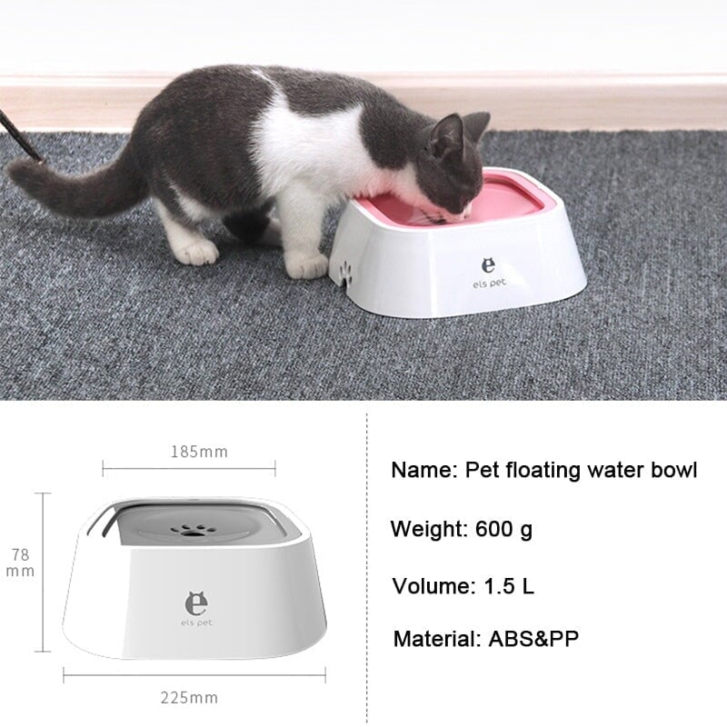 Pet Floating Water Bowl 1.5 Litre Dog Feeding Best Pet 