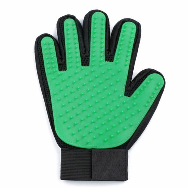 Pet Grooming Glove Brush Pet Combs &amp; Brushes BestPet Green Right Hand 