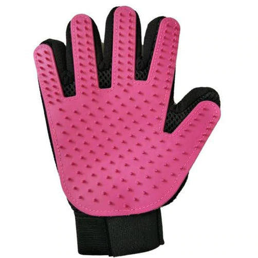 Pet Grooming Glove Brush Pet Combs & Brushes BestPet Pink Right Hand 