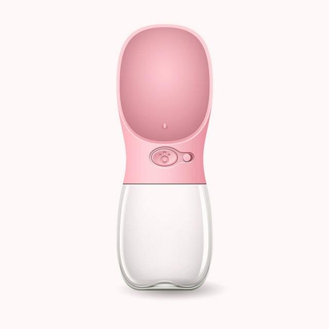Portable Pet Water Bottle 3 Colours! Pet Bowls, Feeders &amp; Waterers BestPet Pink 350ml 
