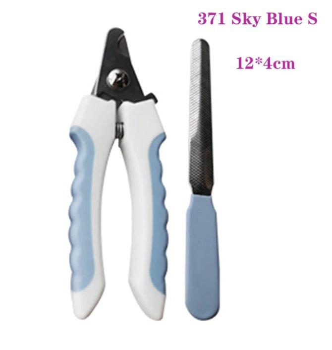 Professional Pet Nail Clippers Pet Nail Tools BestPet Blue Standard Grip + File Small 