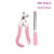 Professional Pet Nail Clippers Pet Nail Tools BestPet Pink Hook Grip + File Small 