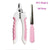 Professional Pet Nail Clippers Pet Nail Tools BestPet Pink Standard Grip + File Large 