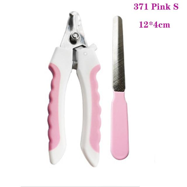 Professional Pet Nail Clippers Pet Nail Tools BestPet Pink Standard Grip + File Small 