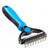Professional Pet Rake Shedding Brush Pet Combs & Brushes BestPet Blue Thick Fur 75x160mm