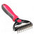 Professional Pet Rake Shedding Brush Pet Combs & Brushes BestPet Pink Thick Fur 75x160mm