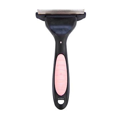 Professional Pet Rake Shedding Brush Pet Combs &amp; Brushes BestPet Pink Thin Fur 75x160mm