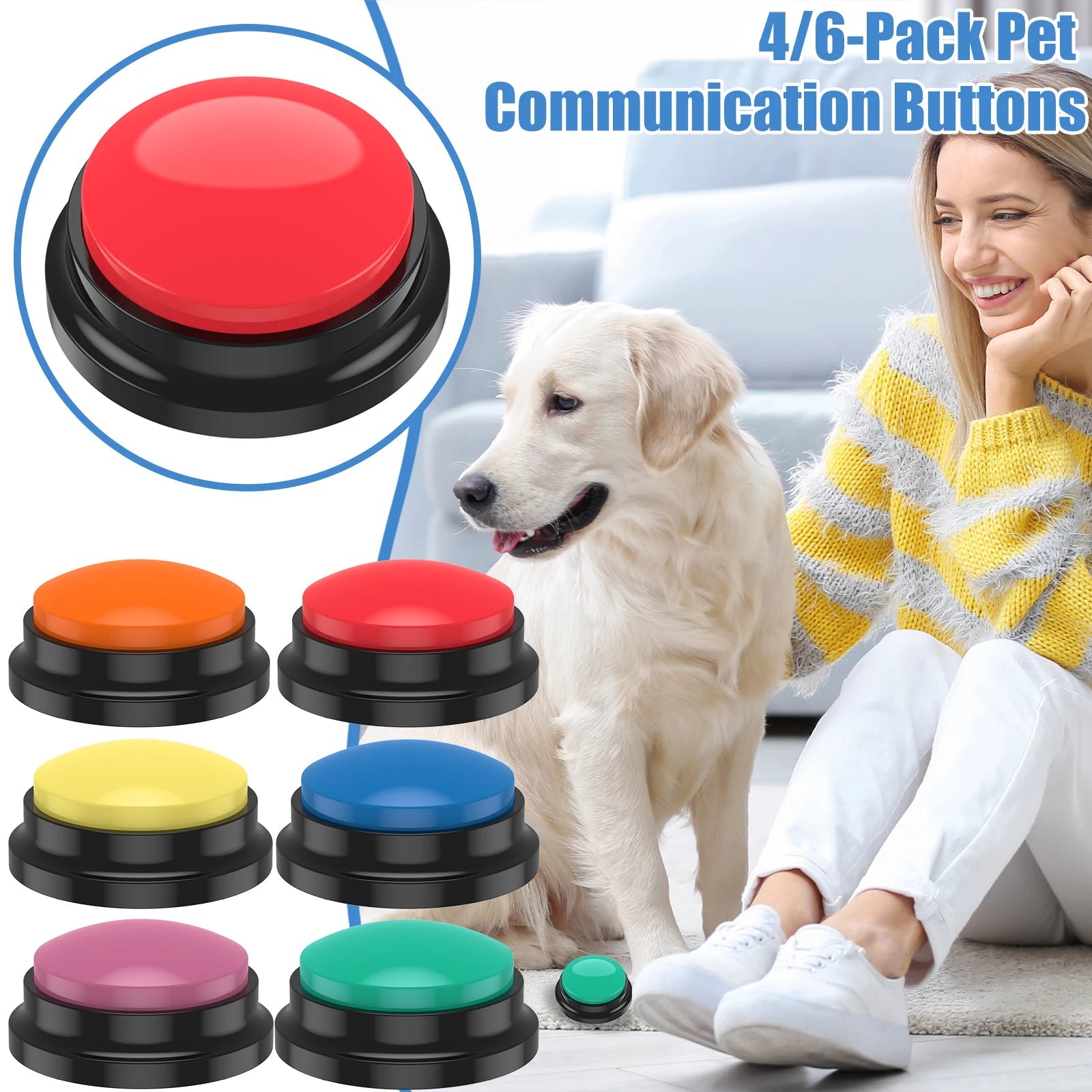 Recordable Dog Training Buttons Dog Toys Best Pet 