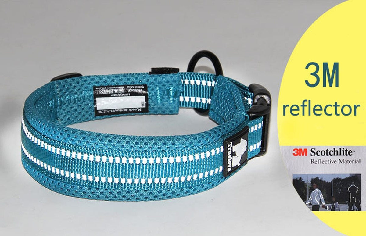 Reflective Mesh Padded Dog Collar Pet Collars &amp; Harnesses BestPet 