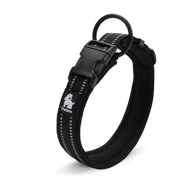 Reflective Mesh Padded Dog Collar Pet Collars & Harnesses BestPet Black XX Small 