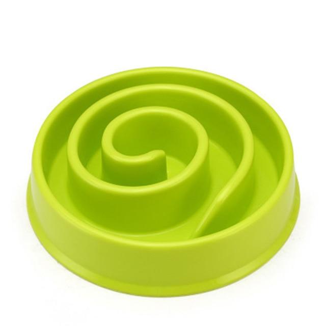 Slow Feeder Puzzle Pet Food Bowl Pet Bowls, Feeders & Waterers BestPet Green Circle 