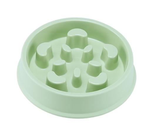 Slow Feeder Puzzle Pet Food Bowl Pet Bowls, Feeders & Waterers BestPet Green Smiles 