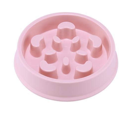 Slow Feeder Puzzle Pet Food Bowl Pet Bowls, Feeders & Waterers BestPet Pink Smiles 