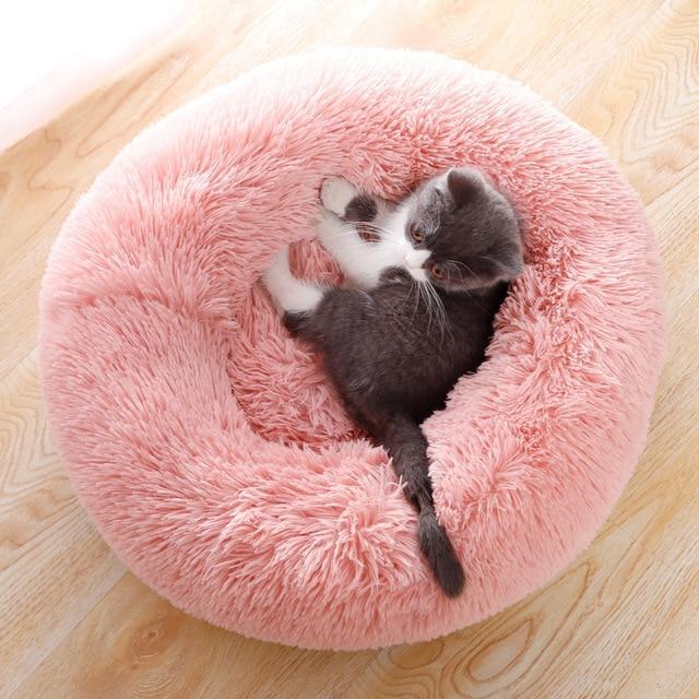 Soft and Fluffy Plush Calming Pet Bed With Removable Cover Dog Beds BestPet 