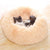 Soft and Fluffy Plush Calming Pet Bed With Removable Cover Dog Beds BestPet Apricot Small 50CM 