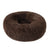 Soft and Fluffy Plush Calming Pet Bed With Removable Cover Dog Beds BestPet Coffee Small 50CM 