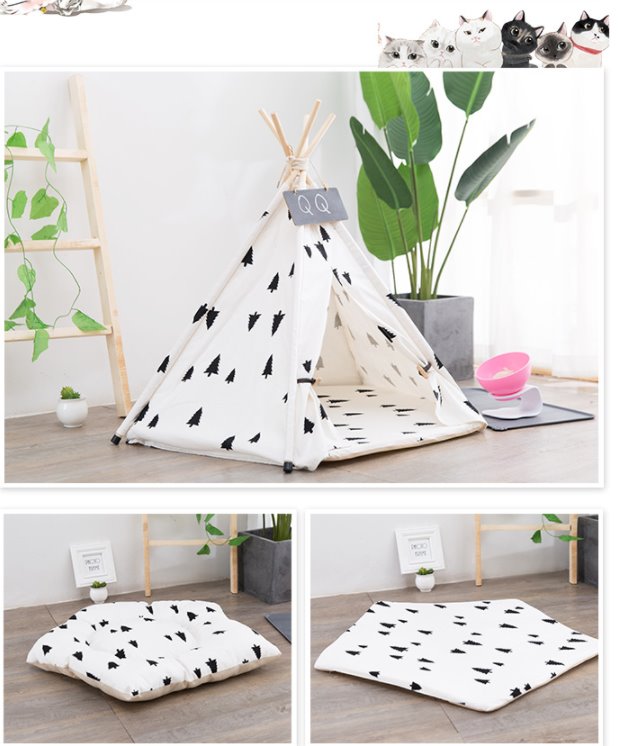 TeePee Tent Pet Bed - 7 Designs! Dog Beds BestPet 