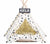 TeePee Tent Pet Bed - 7 Designs! Dog Beds BestPet Cream With Blue Star Small 
