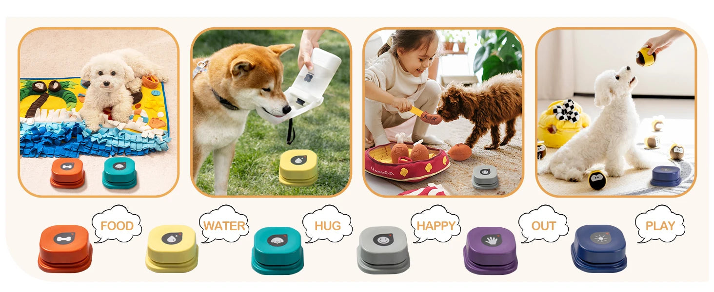 Voice Recording Buttons Dog Toy Dog Toys Best Pet 