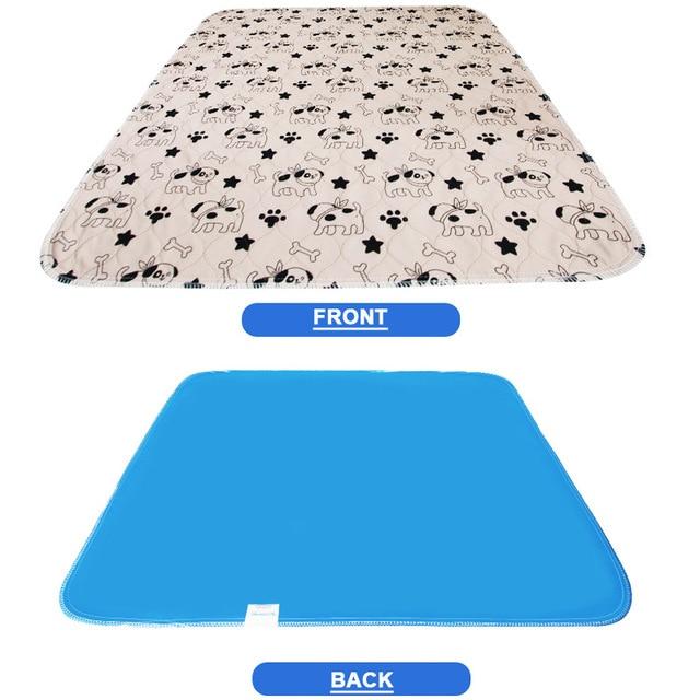 Washable Reusable Puppy Pee Pads Dog Beds BestPet Coffee Dog Paw Star Small 60 x 40cm 