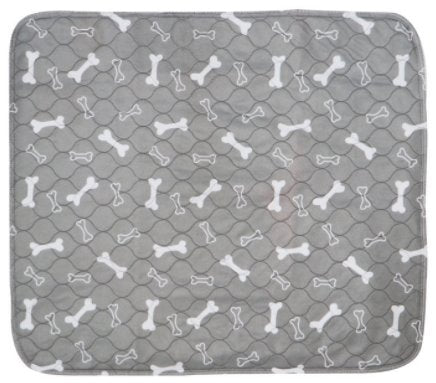 Washable Reusable Puppy Pee Pads Dog Beds BestPet Grey Bone Small 60 x 40cm 