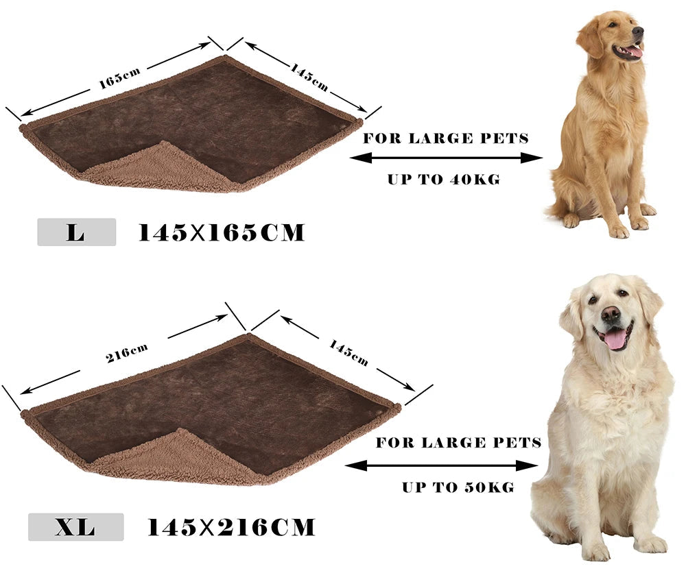 Waterproof Flannel Sofa and Bed Pet Blanket Dog Beds Best Pet 