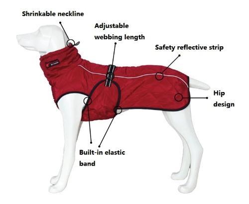 Waterproof Warm Fleece Dog Coat Dog Apparel BestPet 