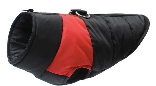 Waterproof Winter Dog Puffer Coat Dog Apparel BestPet Red Small 